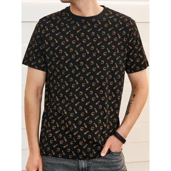 Sinsay - Tričko s krátkým rukávem - černá - 9930I-99X - 9930I-99X-M