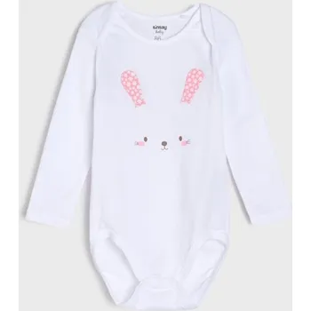 Dětská móda Sinsay - Body s přeložením - bílá - 545GK-00X - 545GK-00X-86