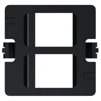 ASA 57001100052 Rámeček pro 2 keystone do volné pozice, černý