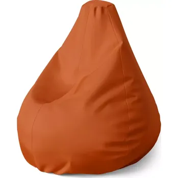 Sedací pytel Sedací vak Pear Cihlově oranžová - Sablio - 140 x 100 x 25 cm