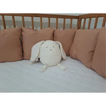 mantinel do postýlky Pro útulný domov Mantinel do postýlky polštářkový Kávový