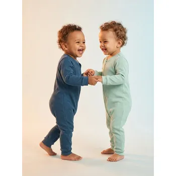 Chlapecké spodní prádlo Sinsay - Sada 2&nbsp;kusů bavlněných overalů - mid blue - 599IK-52X - 599IK-52X-68