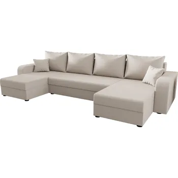 Sedací souprava Rohová rozkládací souprava do U HORTENZIE - béžová