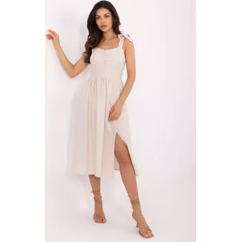 Dámské šaty Šaty MI SK A1830.69 béžové jedna velikost