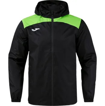 Šusťáková bunda JOMA TRIVOR II, barva černá - zářivě zelená, velikost 4XL