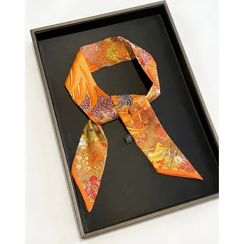 Šála B-TOP Nadčasový hedvábný šátek s květinovým vzorem