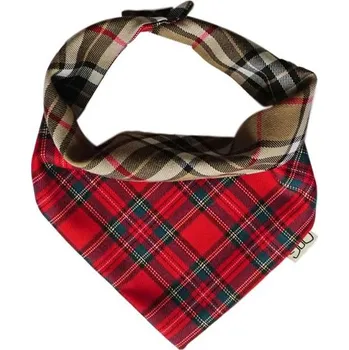 Obleček pro psa Funky Dog šátek skotský károvaný M