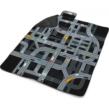 deka Sablio Plážová deka Dětská autodráha: 200x140 cm