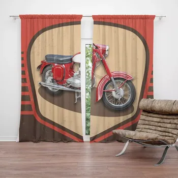 Závěs Sablio Závěsy Jawa panelka Vintage: 2ks 140x250cm