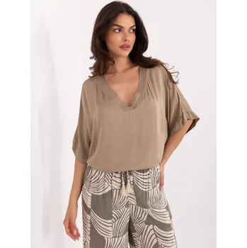 Dámská košile Halenka TW BZ BI 3228.75 béžová XL