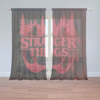Záclona Sablio Záclony Stranger Things Red: 2 ks - 150x250 cm - Sablio
