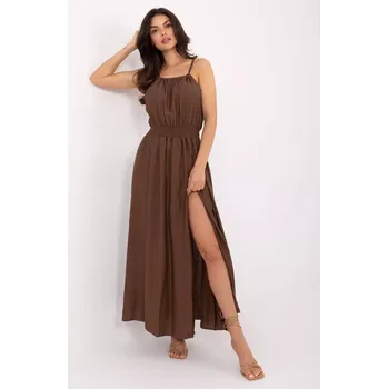 Dámské šaty MI SK šaty A1845.95 hnědá jedna velikost