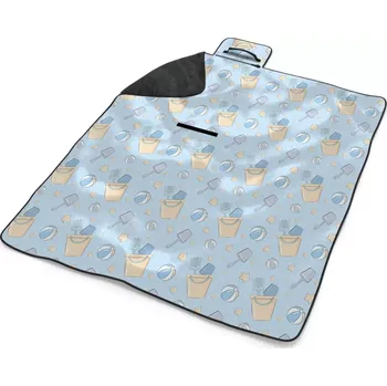 deka Sablio Plážová deka Hračky na písek: 200x140 cm