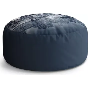 Taburet Sablio Kulatý taburet Circle Noční New York: 38x48 cm - Sablio