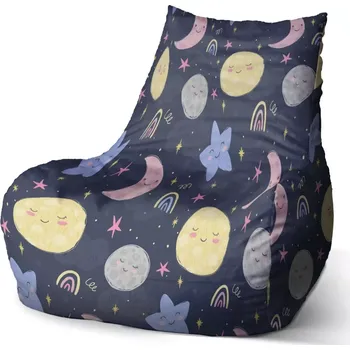 Sedací pytel Sedací vak Bean Dětské nebe - Sablio - 60 x 70 x 70 cm