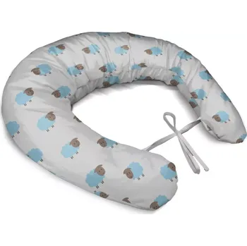 Kojící polštář Sablio Těhotenský polštář Modré ovce