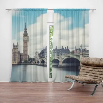 Závěs Sablio Závěsy Londýn Bridge: 2 ks - 140x250 cm - Sablio