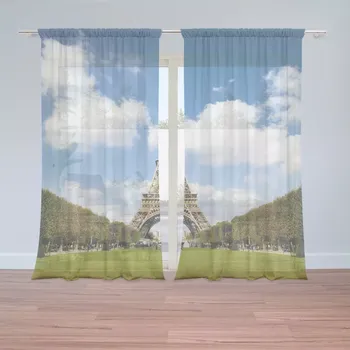 Záclona Sablio Záclony Eiffelova věž: 2 ks - 150x250 cm - Sablio