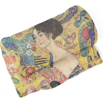 deka Sablio Deka Dáma s vějířem - Gustav Klimt - 150x120 cm