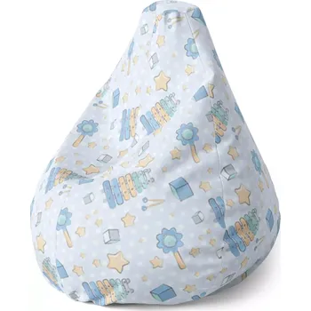 Sedací pytel Sedací vak Pear Zvonkohra - Sablio - 70 x 95 x 15 cm