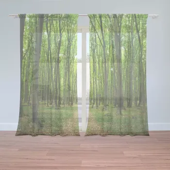 Záclona Sablio Záclony Cesta v lese: 2 ks - 150x250 cm - Sablio