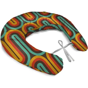 Kojící polštář Sablio Těhotenský polštář Retro vlny