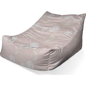 Sedací pytel Sedací vak Lounge Mráčky a měsíc - Sablio - 80 x 95 x 50 cm