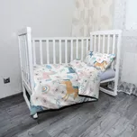 Sablio Mikroplyšové povlečení do dětské postýlky Duhoví jednorožci - 100x135 / 40x60