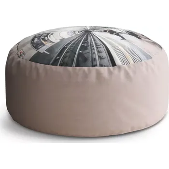 Taburet Sablio Kulatý taburet Circle Stanice metra: 38x48 cm - Sablio