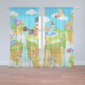 Záclona Sablio Záclony Dětský motiv 2: 2 ks - 150x250 cm - Sablio