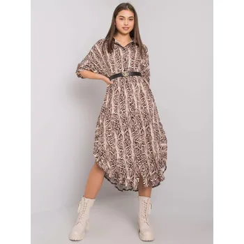 Dámské šaty Šaty TW SK BI 32556 1.62P černá a béžová jedna velikost