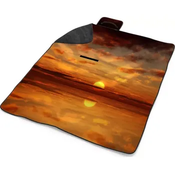 deka Sablio Plážová deka Oranžové slunce: 200x140 cm