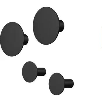 Blomus PONTO sada 4 háčků na zeď černá