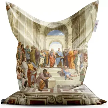 Sedací pytel Sablio Sedací vak Classic Athénská škola - Raffael Santi - 150x100 cm