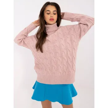 Dámský svetr Jumper AT SW 23445.00 světle růžový jedna velikost