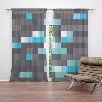 Závěs Sablio Závěsy Blocks 1: 2 ks - 140x250 cm - Sablio