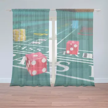 Záclona Sablio Záclony Kostky: 2 ks - 150x250 cm - Sablio