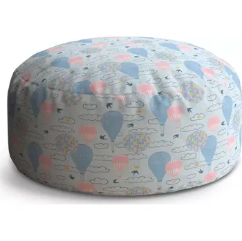 Taburet Sablio Kulatý taburet Circle Horkovzdušné barevné balóny: 38x48 cm - Sablio