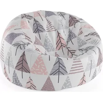 Sedací pytel Sablio Sedací vak Cocoon Barevné stromky - 115 x 75 cm x 45 cm - Sablio
