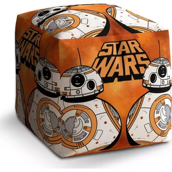Taburet Sablio Taburet Cube Star Wars Ohnivé pozadí: 40x40x40 cm