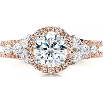 Prsten Olivie Růžově zlacený stříbrný prsten 3365 Velikost prstenů: 10 (EU: 62-64) Ag 925; ≤3,9 g.