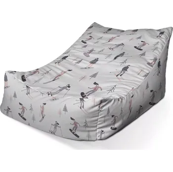 Sedací pytel Sedací vak Lounge Lyžaři - Sablio - 80 x 95 x 50 cm