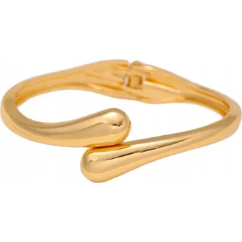 Náramek Náramek z oceli zlatý pevný masivní slza OCEL ELEGANTNÍ silný retro