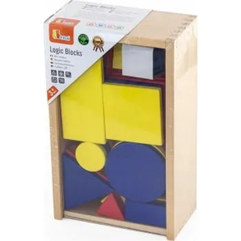 Dřevěná hračka Dřevěné Stavebnice Dienese Geometrické tvary Viga Toys Montessori