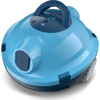 Bazénový robot 40 W Bezdrátový automatický vysavač Max. hloubka 2,5 m Odpadkový koš 3 l Čistič dna bazénu modrá