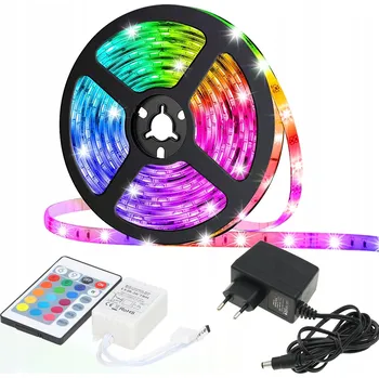 LED páska RGB LED pásek 150 LED 2,5M + Dálkový Ovladač Premium sada