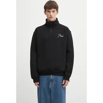 Dámská mikina Bavlněná mikina RHUDE Classique quarter zip, XL, černá, 99X