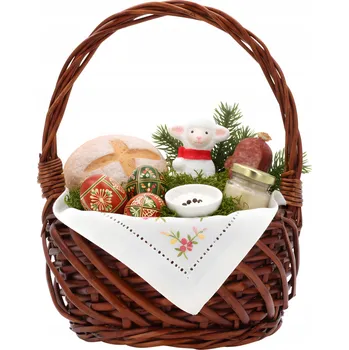 Nákupní košík Proutěný košík hnědý 1 ks