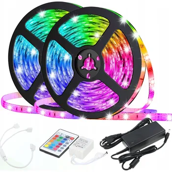 LED páska RGB LED pásek 150 LED 10M + Dálkový Ovladač Max Premium Sada