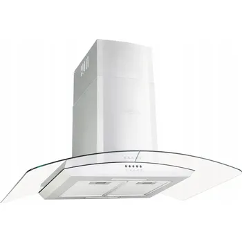 Digestoř Kuchyňská digestoř LED, nástěnná, nerezová ocel, 90 cm